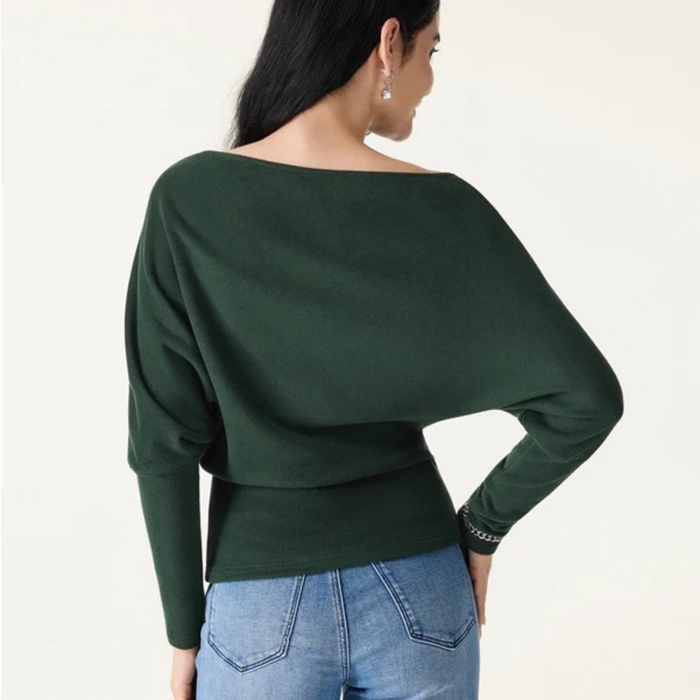 OGL MaxWarm Boatneck Top with Asymmetrical Hem small NWT